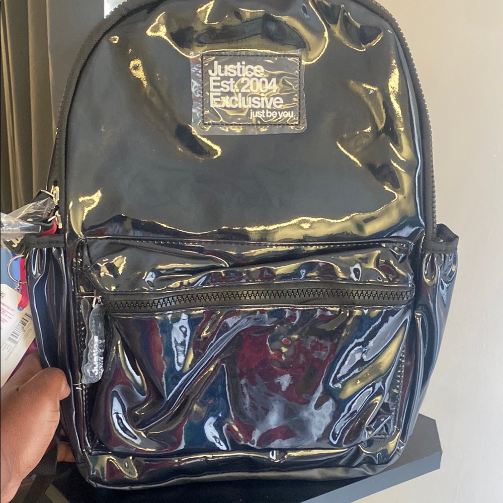 Justice Black Backpack with Durable Design